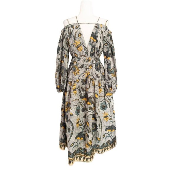 Ulla Johnson Tahlia Boho Maxi Dress SZ S Yellow Floral - Picture 2 of 16